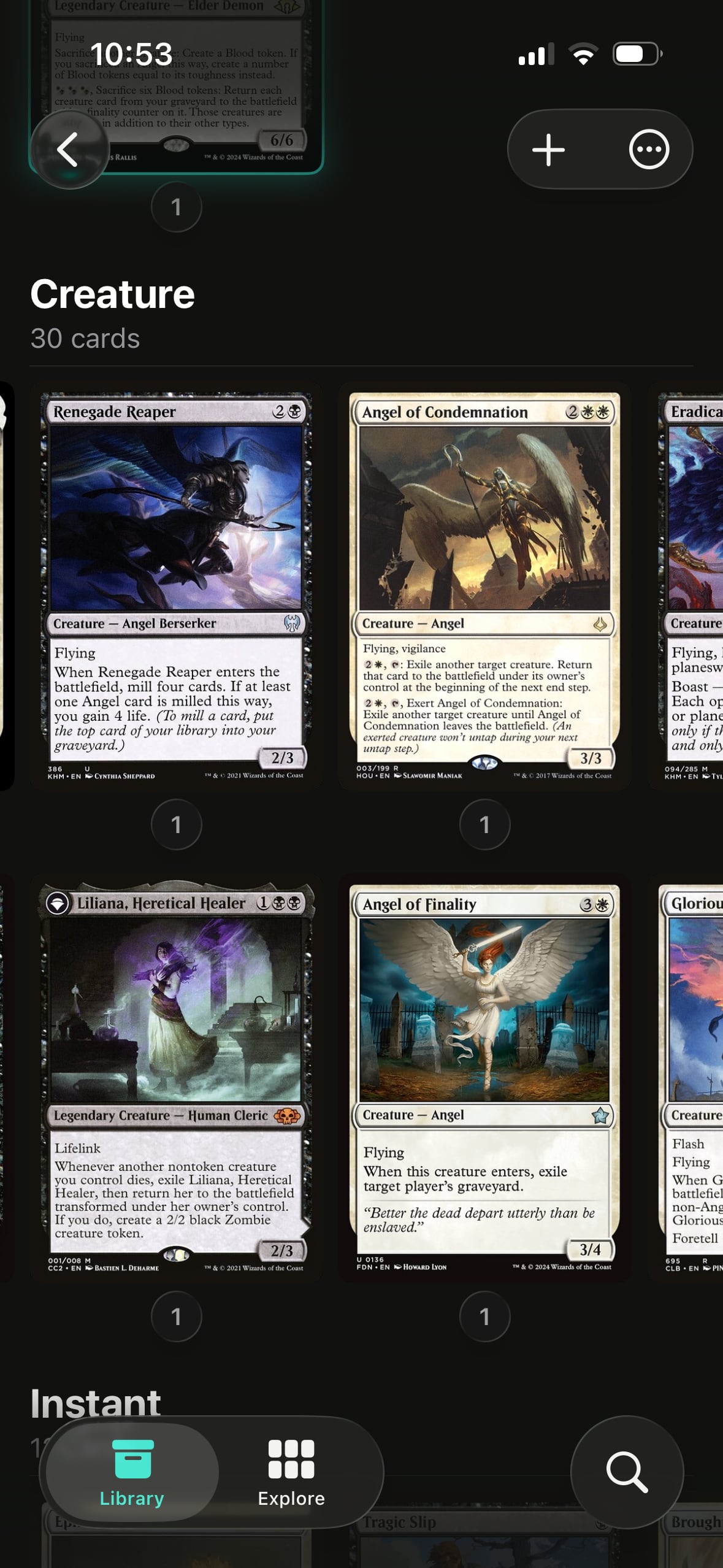Scrollrack deck editor card search